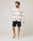 Peregrine Blunt Overshirt White Grid-Men's Jackets-Brooklyn-Vancouver-Yaletown-Canada
