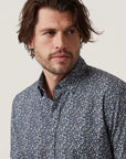 34 Heritage Field Short Sleeve Shirt Dark Navy-Men's Shirts-Brooklyn-Vancouver-Yaletown-Canada