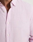 34 Heritage Linen Shirt Lilac-Men's Shirts-Brooklyn-Vancouver-Yaletown-Canada