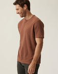 34 Heritage Slub Crew Neck T-Shirt Cinnamon-Men's T-Shirts-Brooklyn-Vancouver-Yaletown-Canada