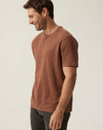 34 Heritage Slub Crew Neck T-Shirt Cinnamon-Men's T-Shirts-Brooklyn-Vancouver-Yaletown-Canada
