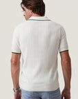 34 Heritage Polo Sweater - Off White-Men's Sweaters-Brooklyn-Vancouver-Yaletown-Canada