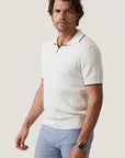 34 Heritage Polo Sweater - Off White-Men's Sweaters-Brooklyn-Vancouver-Yaletown-Canada