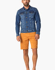 34 Heritage - Travis Organic Jacket - Mid Blue-Men's Jackets-Yaletown-Vancouver-Surrey-Canada
