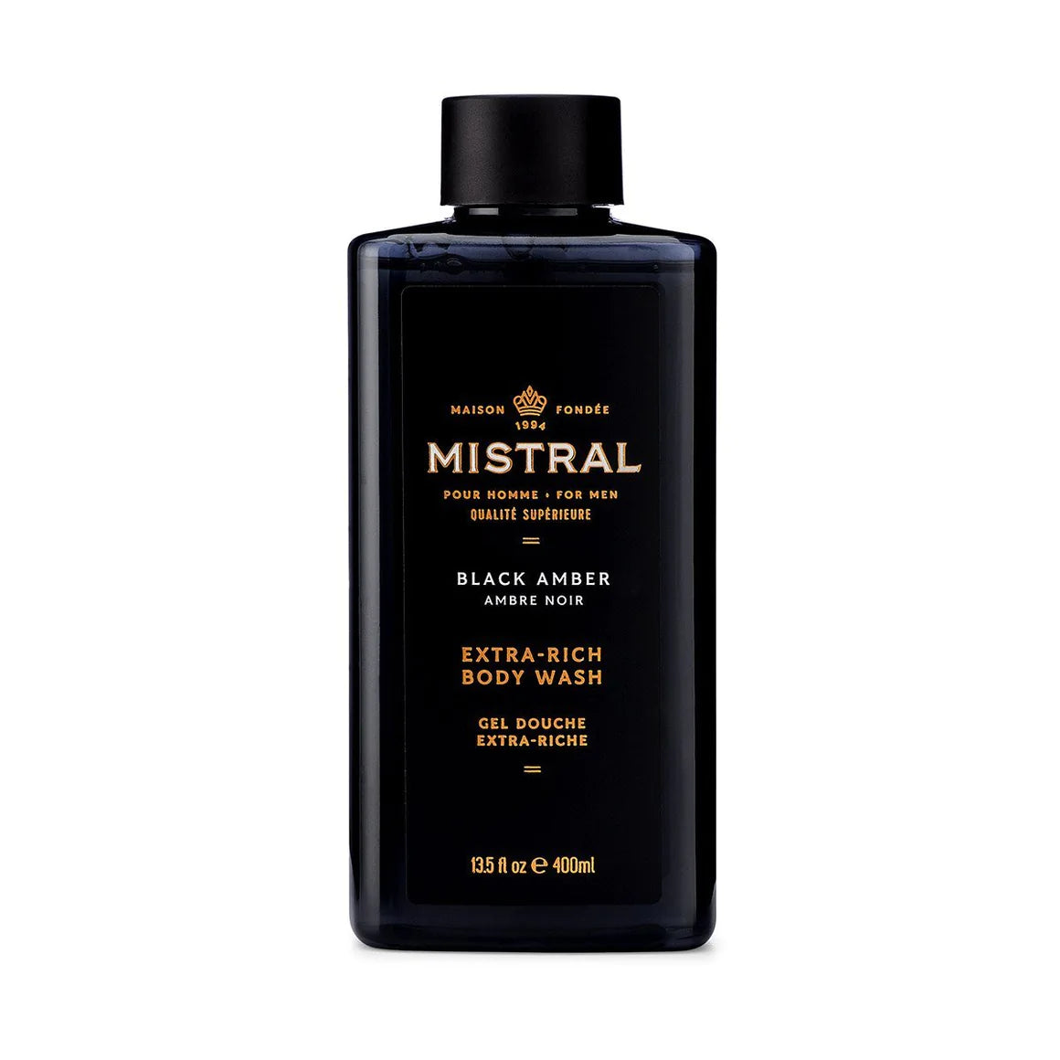 Mistral - Body Wash - 400ml-Men&#39;s Accessories-Black Amber-Yaletown-Vancouver-Surrey-Canada