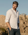 Kato - The Ripper LS WGauze Org Shirt - SS23-Men's Shirts-White-S-Yaletown-Vancouver-Surrey-Canada