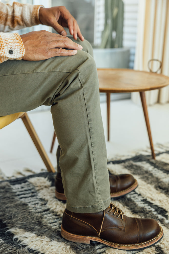 Kato The Fatigue Oxford St Pants Moss SS24-Men&#39;s Pants-Yaletown-Vancouver-Surrey-Canada