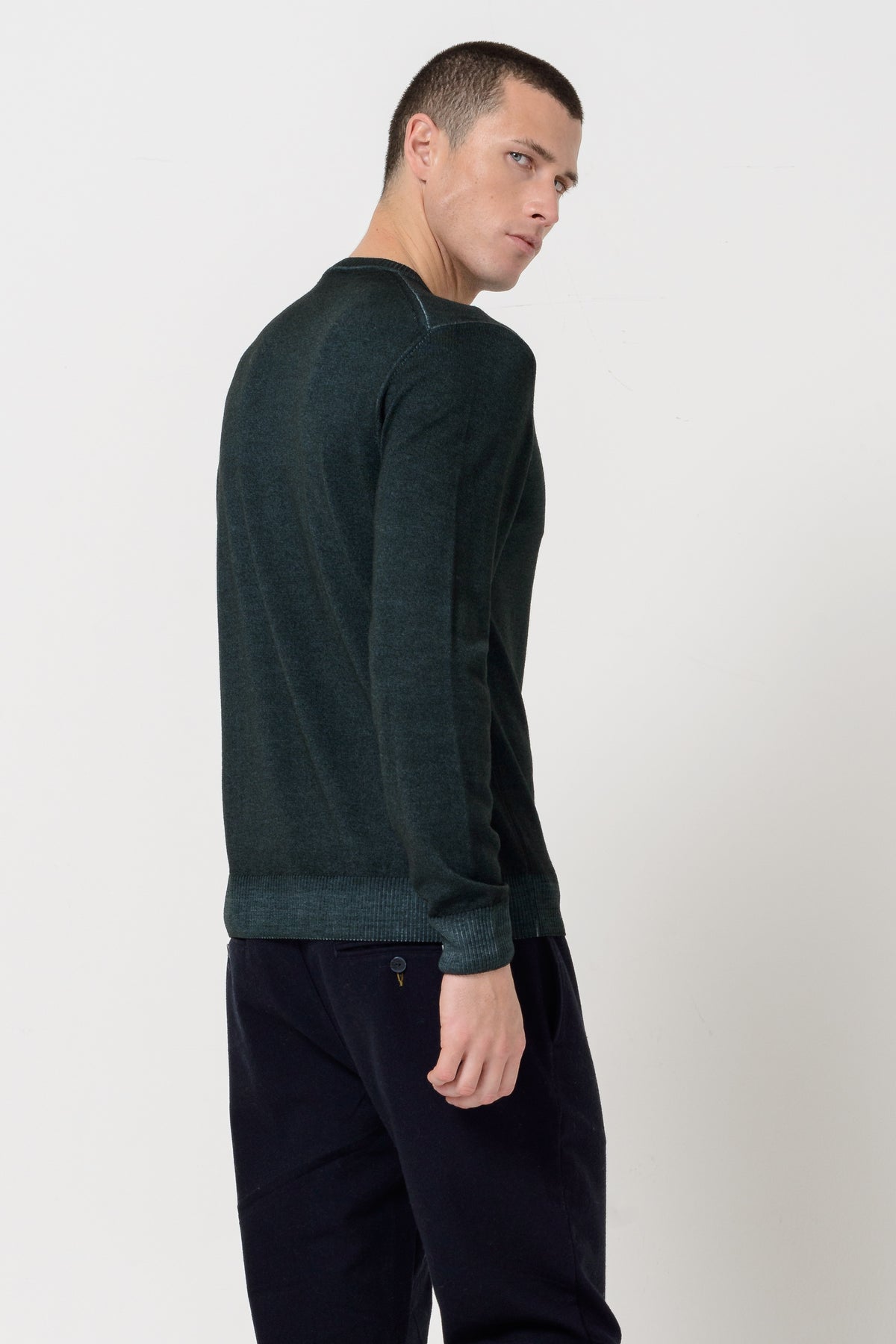 Ploumanch Gills Relax - Extrafine Merino Wool Crewneck - British-Men's Sweaters-Brooklyn-Vancouver-Yaletown-Canada