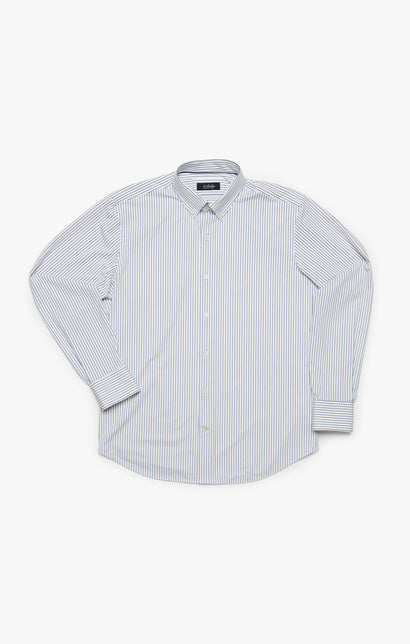 34 Heritage Stripe Shirt White-Men&#39;s Shirts-Brooklyn-Vancouver-Yaletown-Canada
