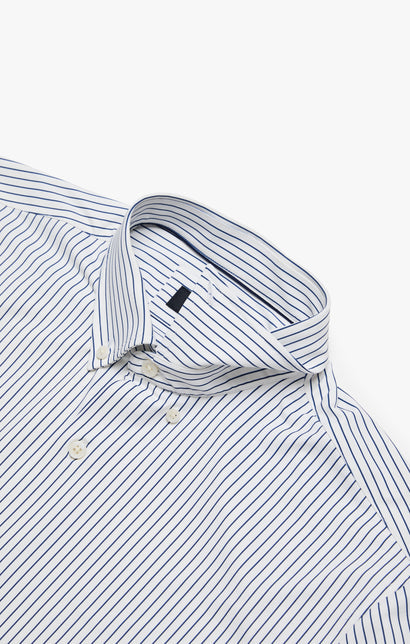 34 Heritage Stripe Shirt White-Men&#39;s Shirts-Brooklyn-Vancouver-Yaletown-Canada