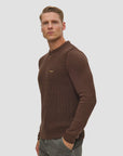 Aeronautica Militare Crewneck Sweater - Chestnut Brown-Men's Sweaters-Brooklyn-Vancouver-Yaletown-Canada