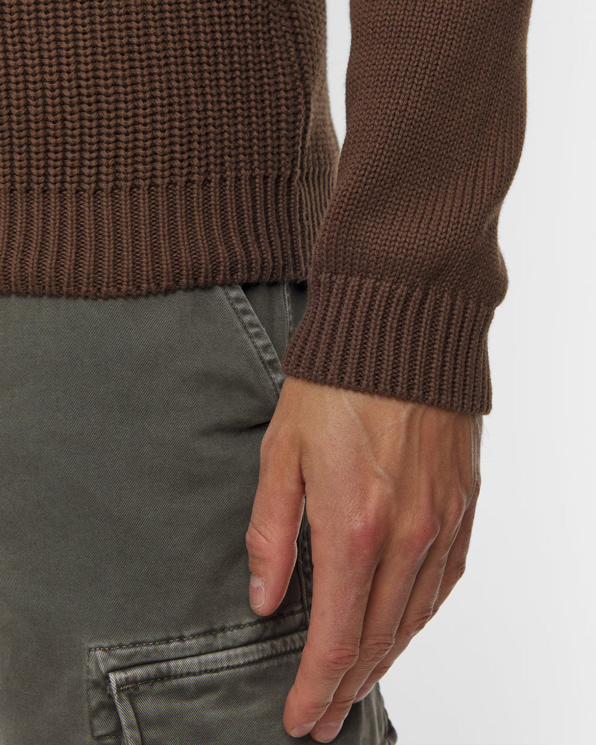 Aeronautica Militare Crewneck Sweater - Chestnut Brown-Men's Sweaters-Brooklyn-Vancouver-Yaletown-Canada