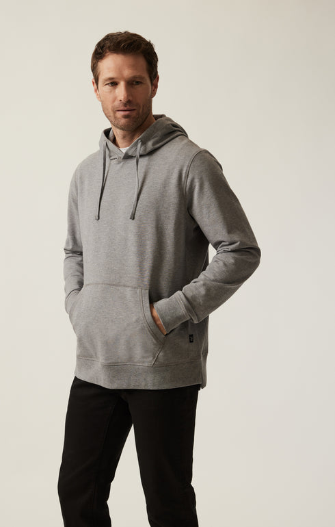 34 Heritage French Terry Hoodie Grey Melange-Men's Sweatshirts-Brooklyn-Vancouver-Yaletown-Canada