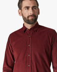 34 Heritage Shirt Corduroy Bordeaux-Men's Shirts-Brooklyn-Vancouver-Yaletown-Canada