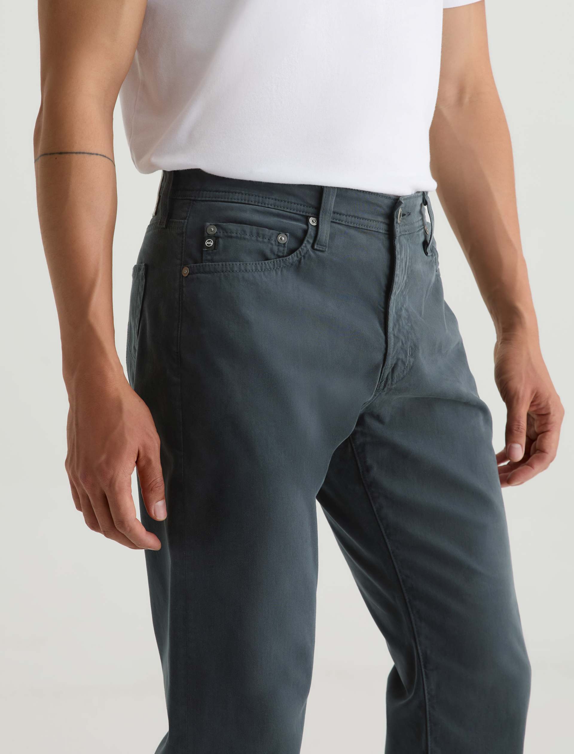 AG Graduate Pants - Grey Steel-Men&#39;s Pants-Brooklyn-Vancouver-Yaletown-Canada
