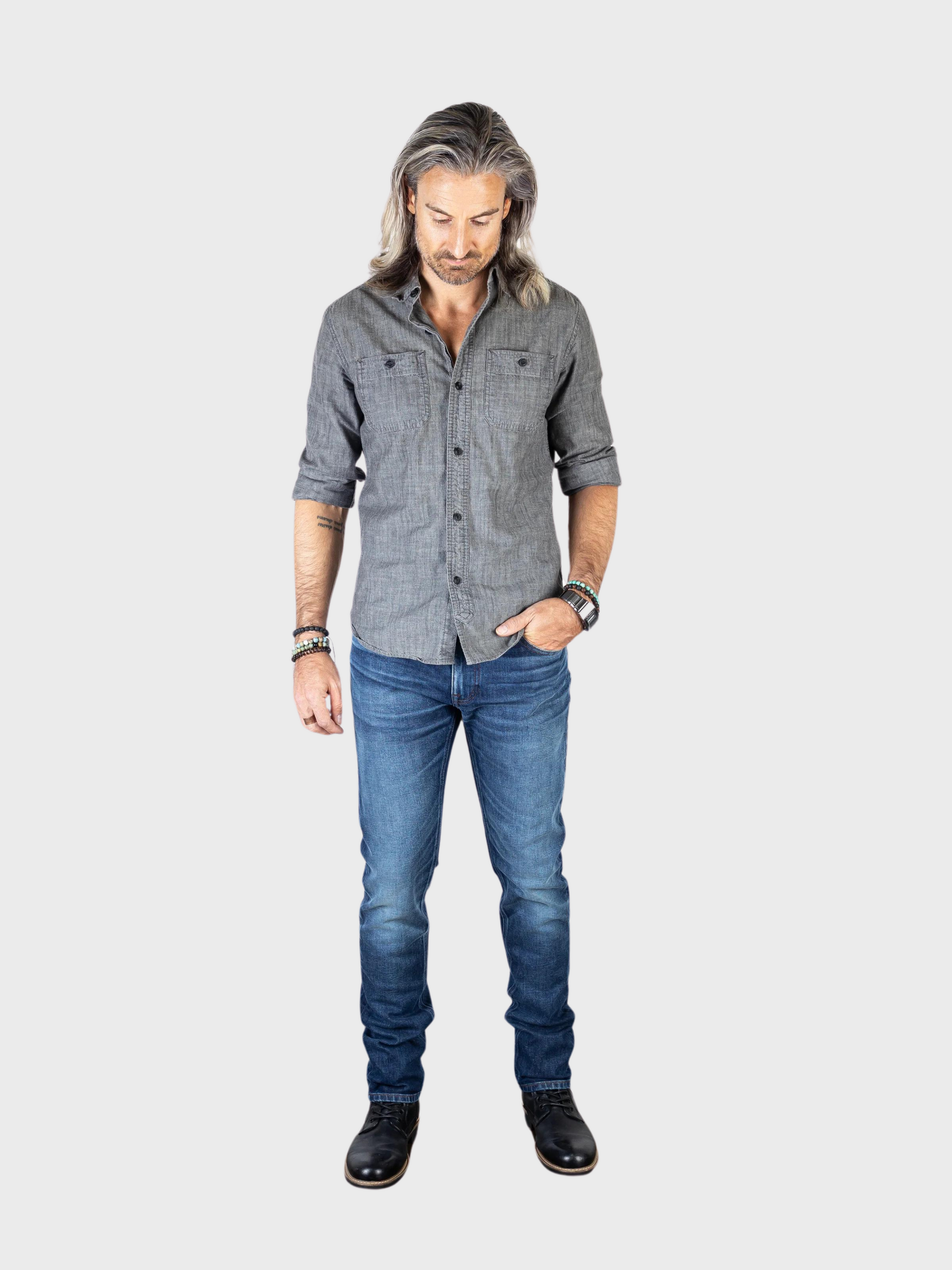 Jude Neale Axe Oxford Denim Jean-Men's Denim-Brooklyn-Vancouver-Yaletown-Canada