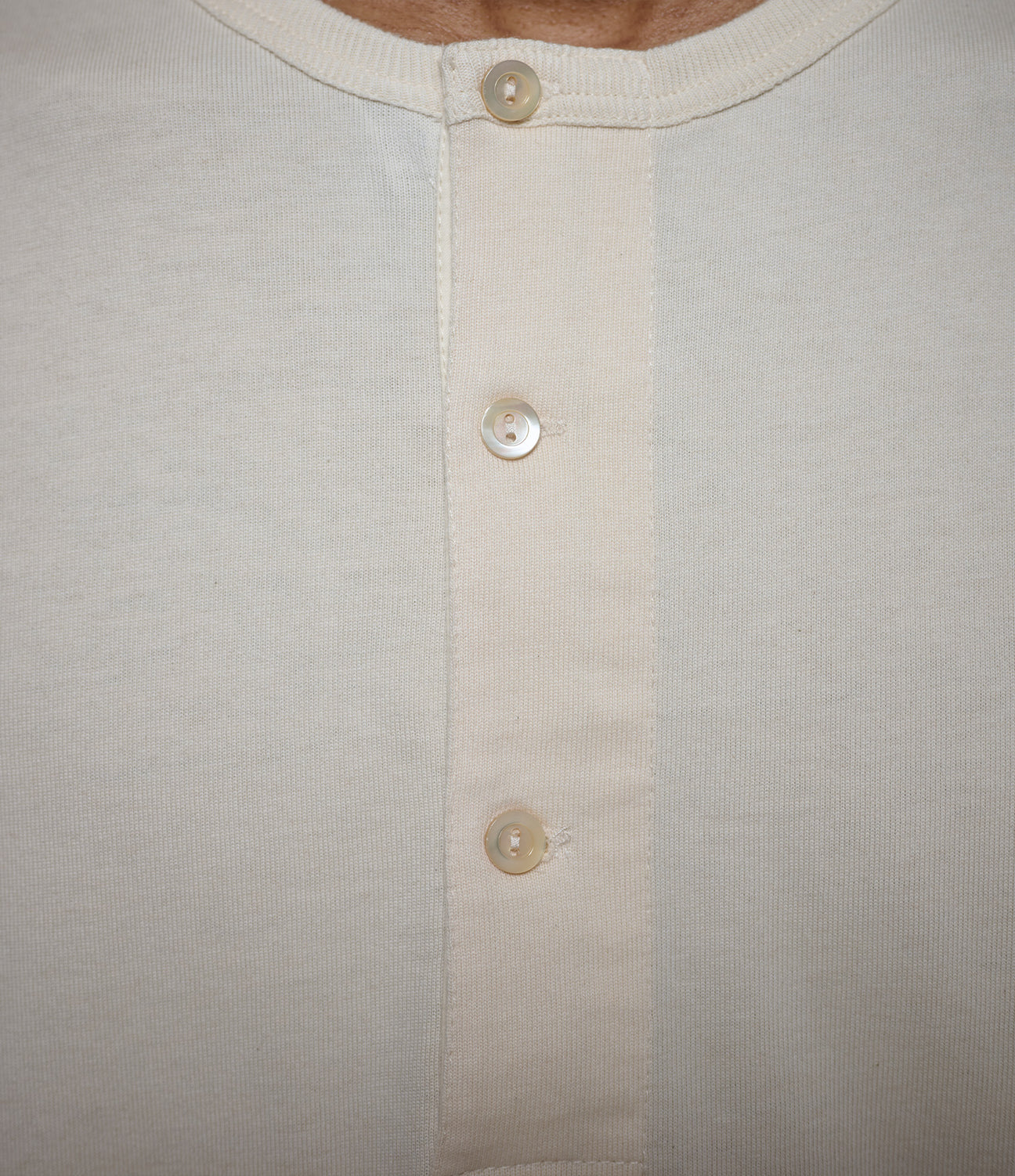 Merz Sturdy Jersey Henley - nature-Men's T-Shirts-Brooklyn-Vancouver-Yaletown-Canada