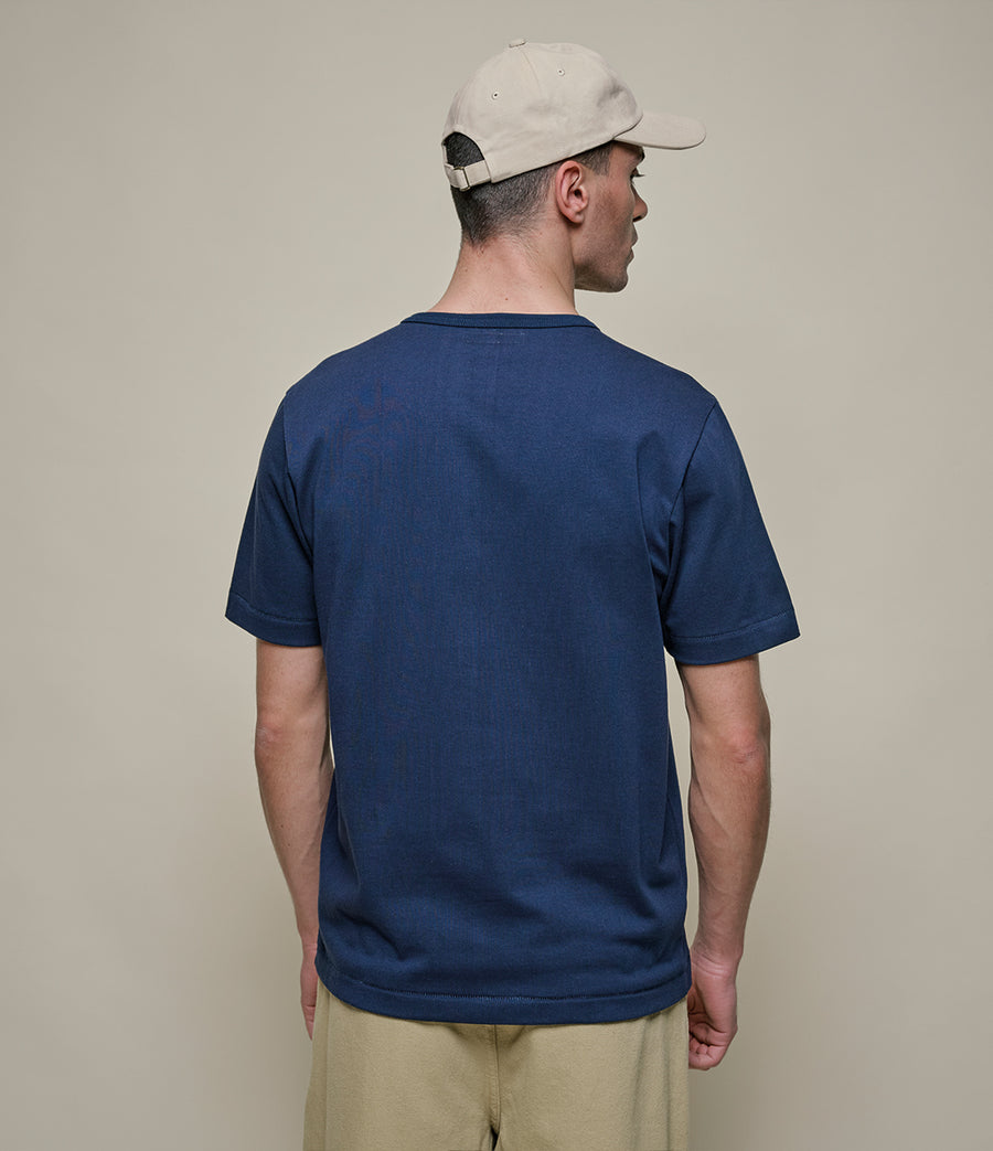 Merz Vintage Machine Refined Classic Fit T-Shirt - Ink Blue-Men's T-Shirts-Brooklyn-Vancouver-Yaletown-Canada
