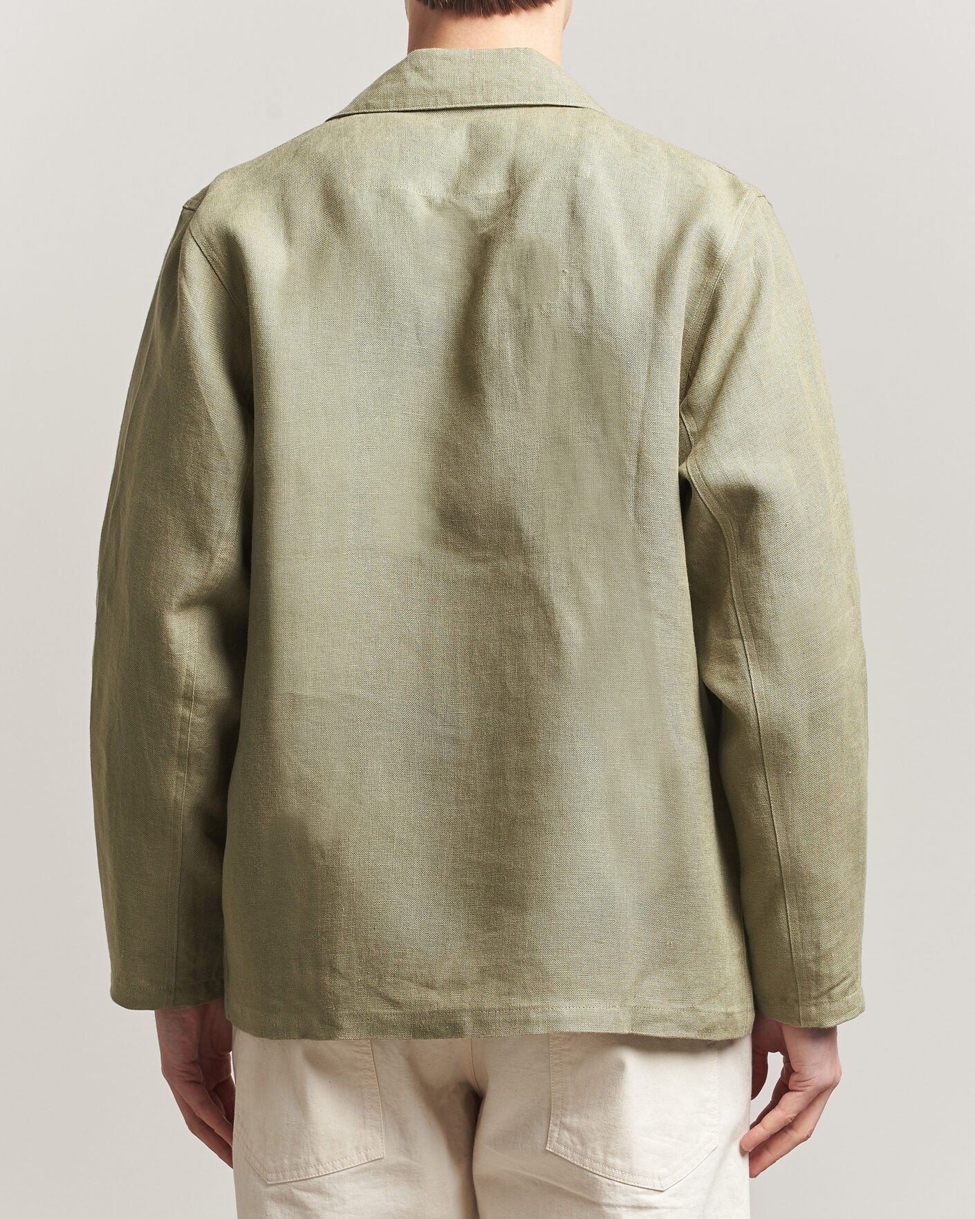 Peregrine Windsor Linen Shacket - Sage-Men's Shirts-Brooklyn-Vancouver-Yaletown-Canada