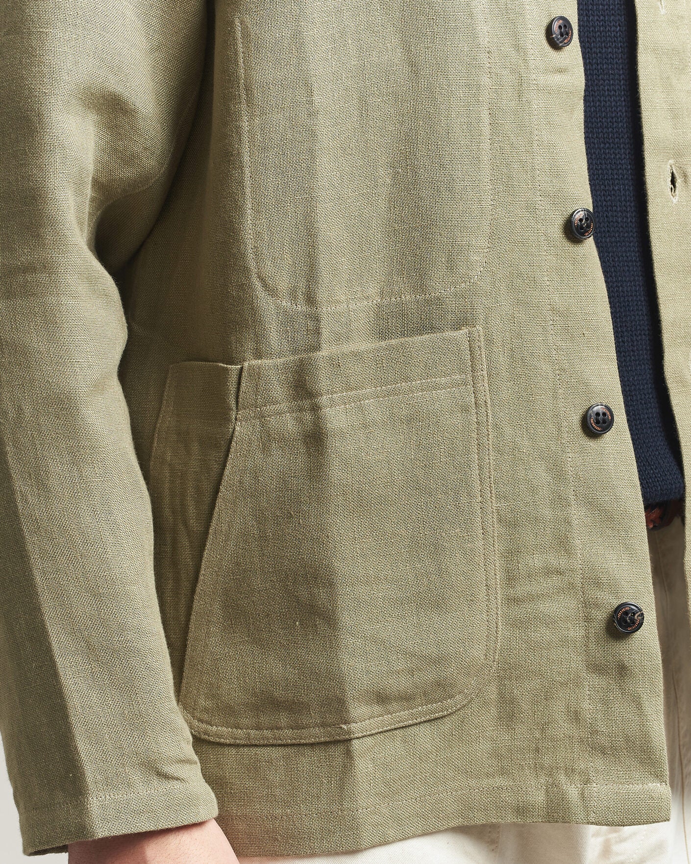 Peregrine Windsor Linen Shacket - Sage-Men's Shirts-Brooklyn-Vancouver-Yaletown-Canada