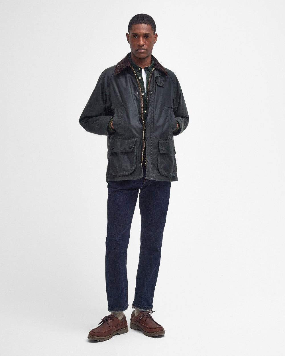 Barbour Bedale Wax Jacket - Sage-Men&#39;s Jackets-Brooklyn-Vancouver-Yaletown-Canada