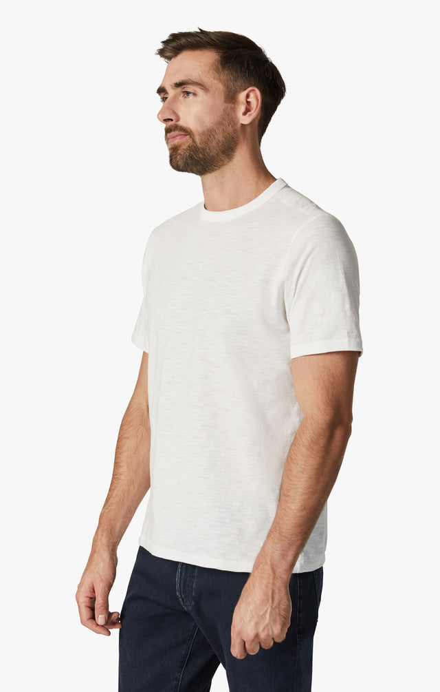 34 Heritage Slub Crew Neck T-Shirt White-Men's T-Shirts-Brooklyn-Vancouver-Yaletown-Canada