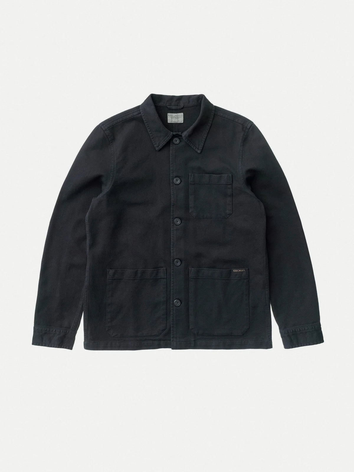 Nudie Barney Worker Jacket - Black-Men's Jackets-Brooklyn-Vancouver-Yaletown-Canada