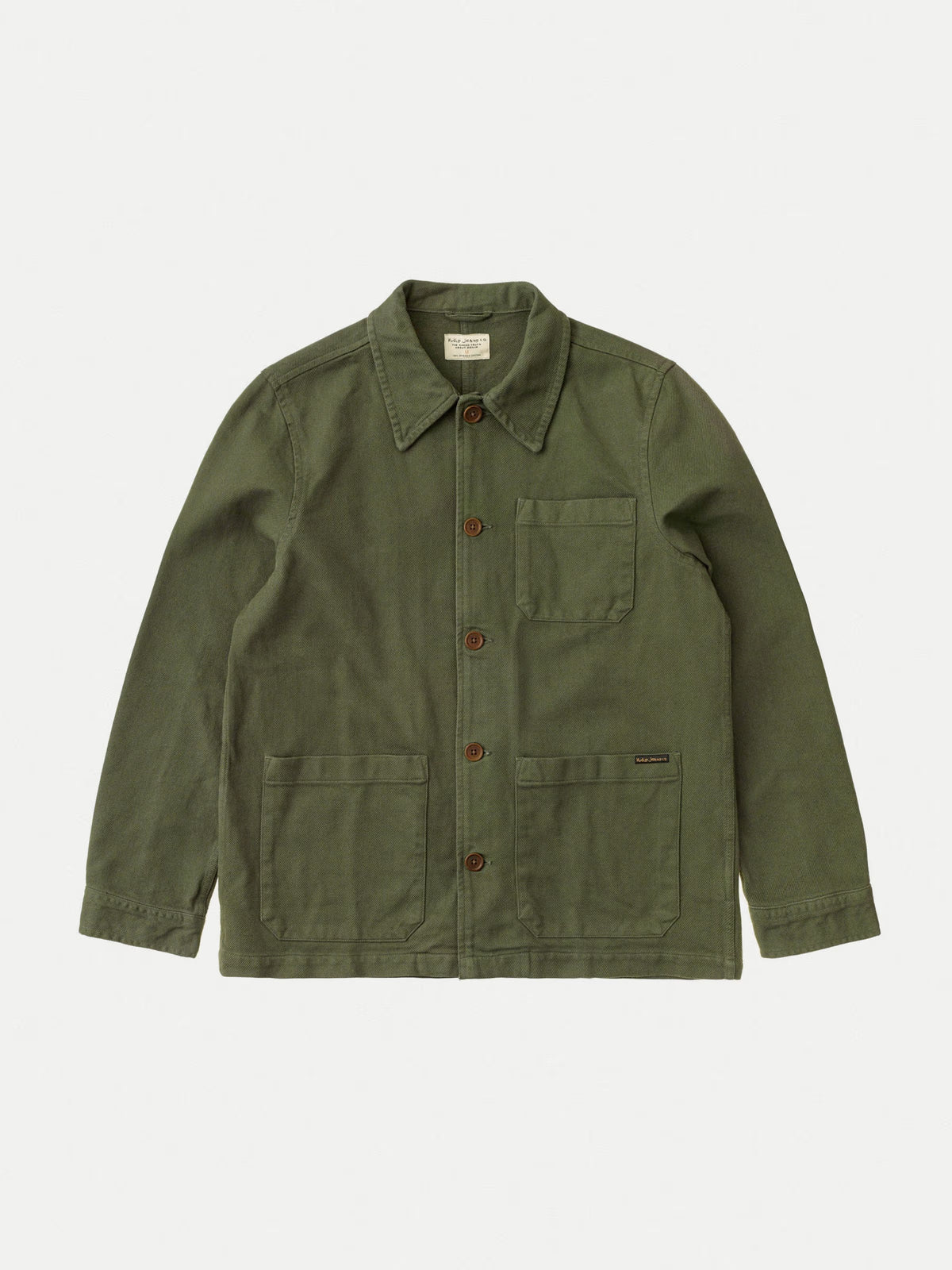 Nudie Barney Worker Jacket - Olive-Men's Jackets-Brooklyn-Vancouver-Yaletown-Canada
