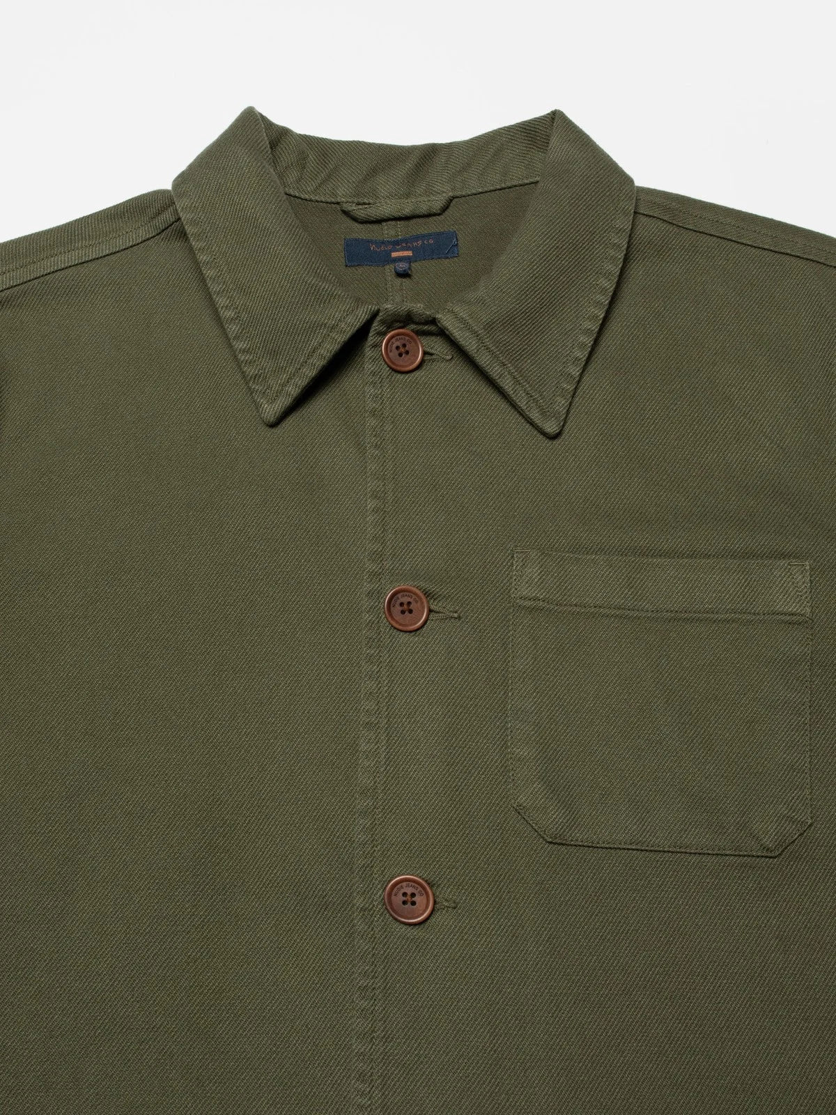 Nudie Barney Worker Jacket - Olive-Men's Jackets-Brooklyn-Vancouver-Yaletown-Canada