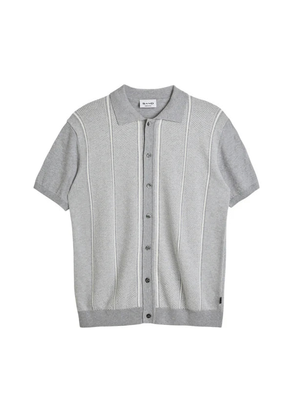 Sand 5629PoloShirt - Grey-Men's T-Shirts-Brooklyn-Vancouver-Yaletown-Canada