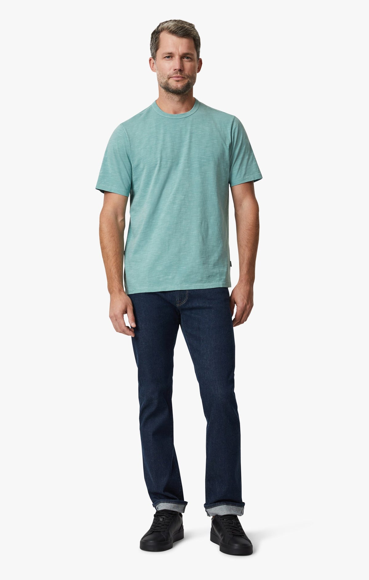 34 Heritage T-Shirt Slub Crew Neck - Iceberg Green-Men's T-Shirts-Brooklyn-Vancouver-Yaletown-Canada