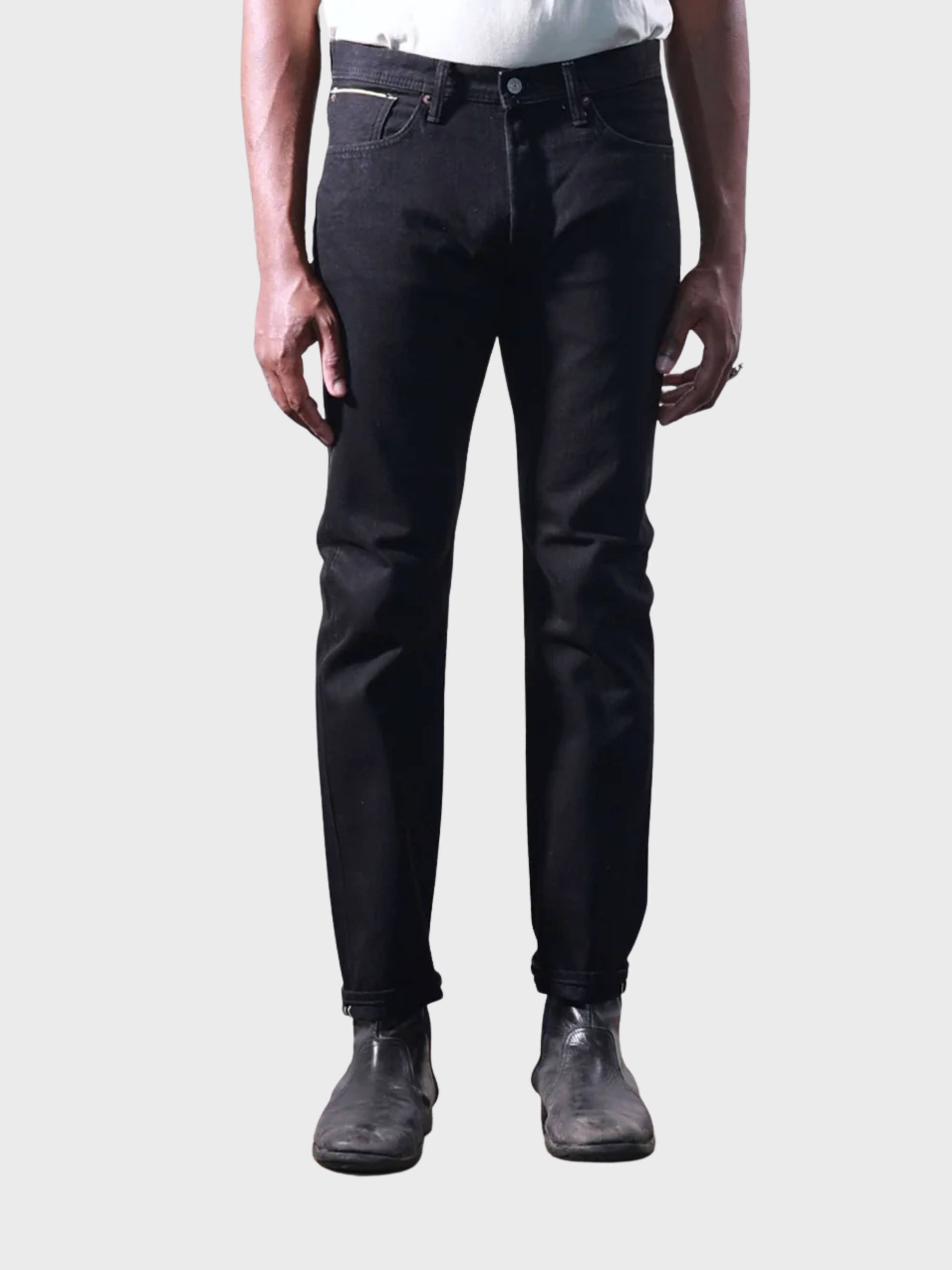 Edwin Akita Straight Selvage Denim - Wet Black-Men's Denim-Brooklyn-Vancouver-Yaletown-Canada