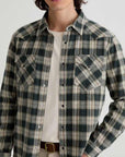 AG Huston Western Shirt Shirts - Charcoal Grey Multi-Men's Shirts-Brooklyn-Vancouver-Yaletown-Canada