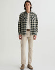 AG Huston Western Shirt Shirts - Charcoal Grey Multi-Men's Shirts-Brooklyn-Vancouver-Yaletown-Canada