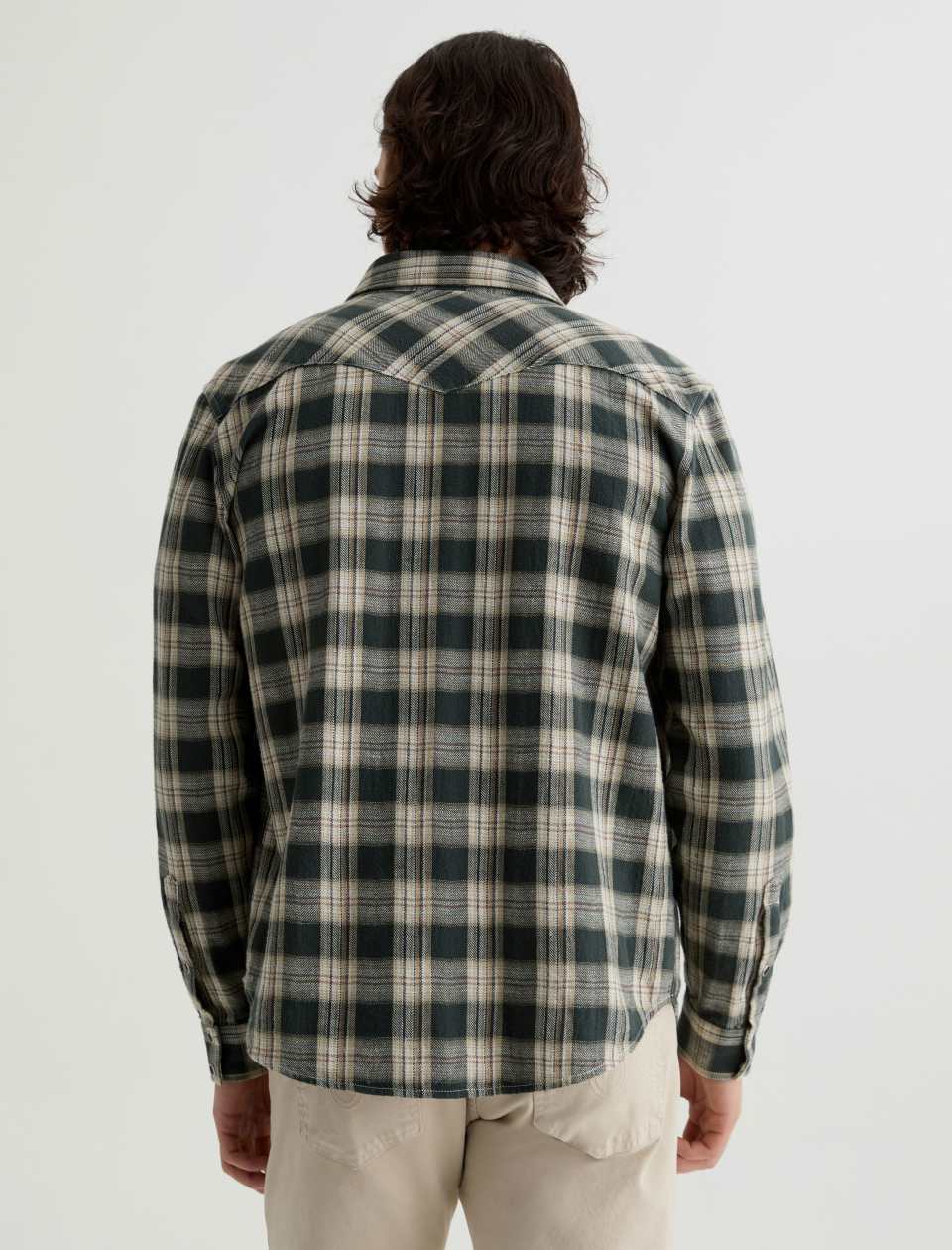 AG Huston Western Shirt Shirts - Charcoal Grey Multi-Men's Shirts-Brooklyn-Vancouver-Yaletown-Canada