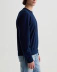 AG Blake Crew Sweatshirt - Deep Navy-Men's Sweatshirts-Brooklyn-Vancouver-Yaletown-Canada