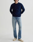 AG Blake Crew Sweatshirt - Deep Navy-Men's Sweatshirts-Brooklyn-Vancouver-Yaletown-Canada