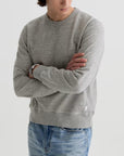 AG Blake Crew Sweatshirt - Heather Grey-Men's Sweatshirts-Brooklyn-Vancouver-Yaletown-Canada