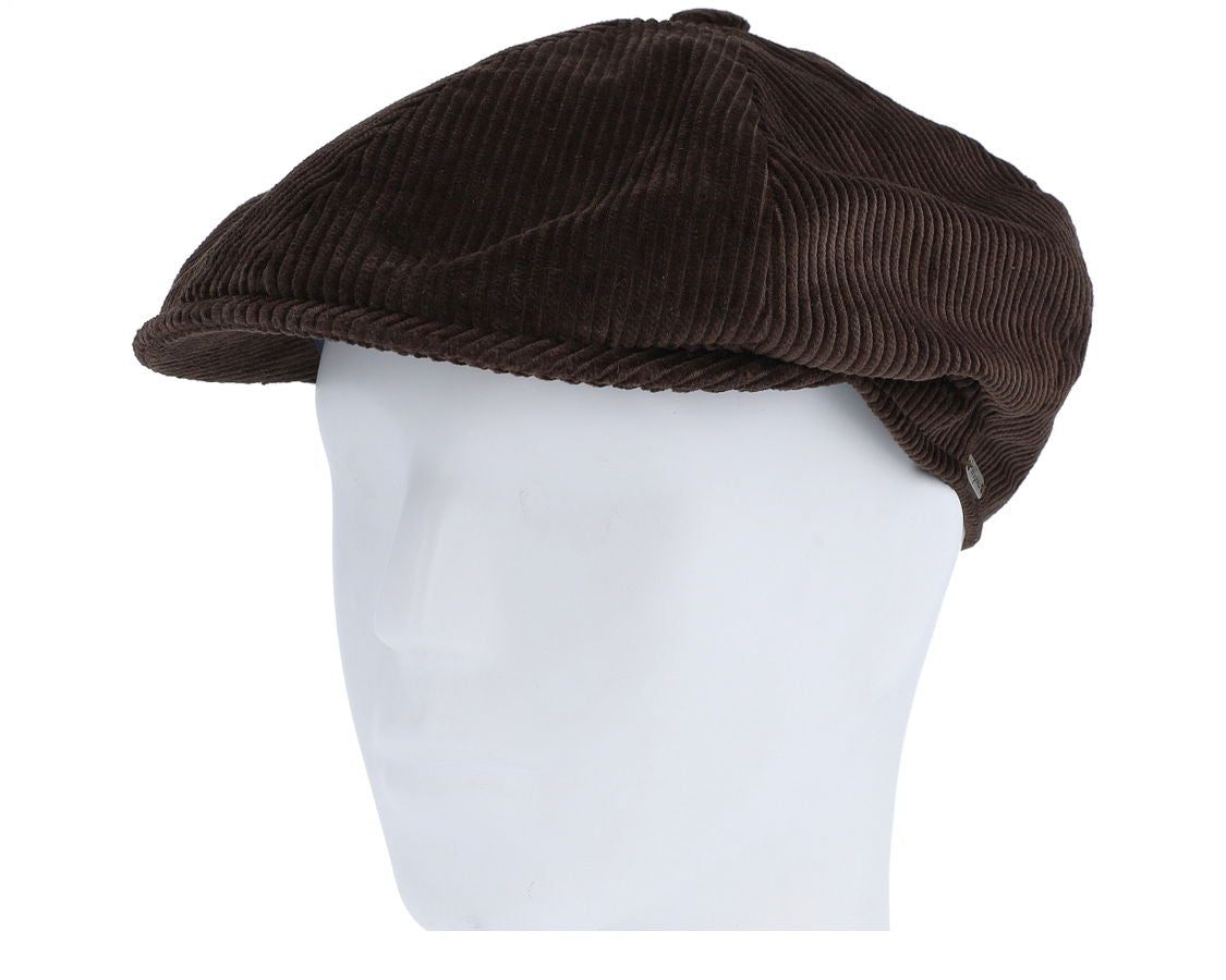 Wigens Newsboy Classic Cap - Dark brown-Men's Accessories-Brooklyn-Vancouver-Yaletown-Canada