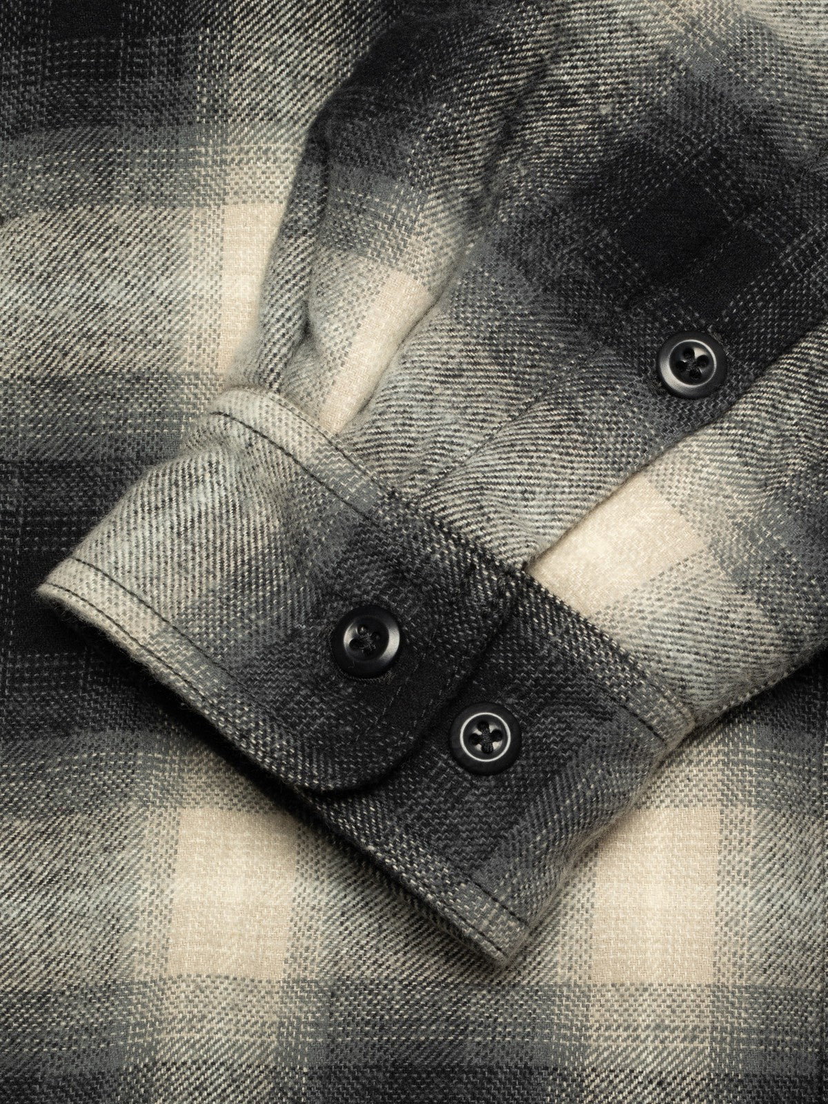 Nudie Glenn Padded Shadow Check Shirt Black-Men&#39;s T-Shirts-Brooklyn-Vancouver-Yaletown-Canada