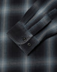Nudie Julian Worker Shadow Check Shirt Black-Men's T-Shirts-Brooklyn-Vancouver-Yaletown-Canada