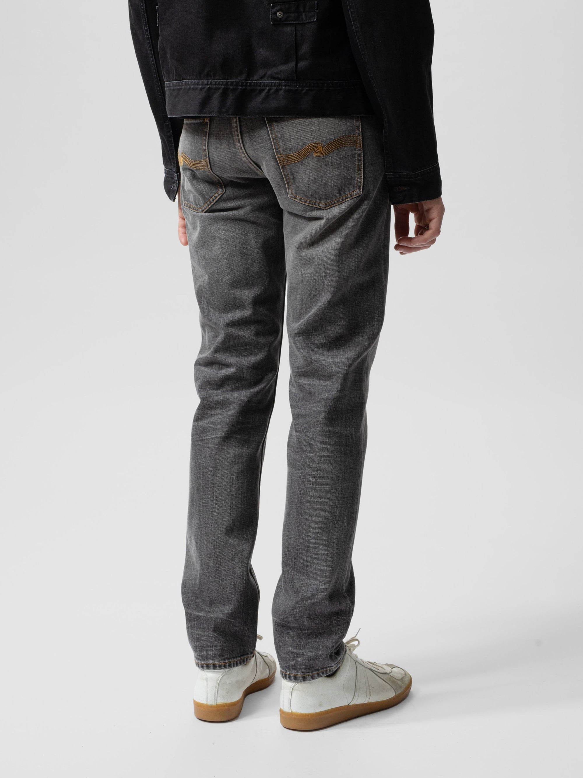 Nudie Steady Eddie II Grey Crosshatc-Men's Denim-Brooklyn-Vancouver-Yaletown-Canada
