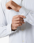 34 Heritage Stripe Shirt White-Men's Shirts-Brooklyn-Vancouver-Yaletown-Canada