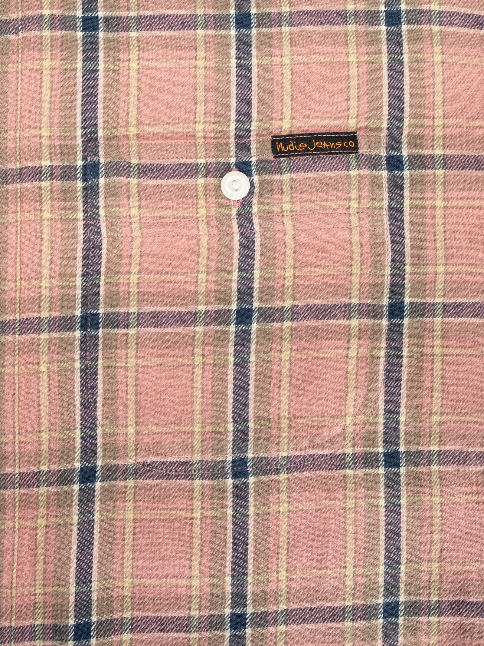 Nudie Julian Worker Shirt Checked Pink-Men's Shirts-Brooklyn-Vancouver-Yaletown-Canada