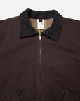 Nudie Blake Zip Jacket Duck Canvas - Dark Brown-Men's Jackets-Brooklyn-Vancouver-Yaletown-Canada