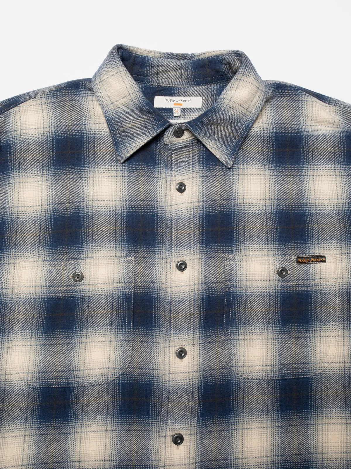 Nudie Julian Worker Shirt Checked - Blue-Men's Shirts-Brooklyn-Vancouver-Yaletown-Canada