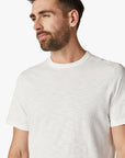 34 Heritage Slub Crew Neck T-Shirt White-Men's T-Shirts-Brooklyn-Vancouver-Yaletown-Canada