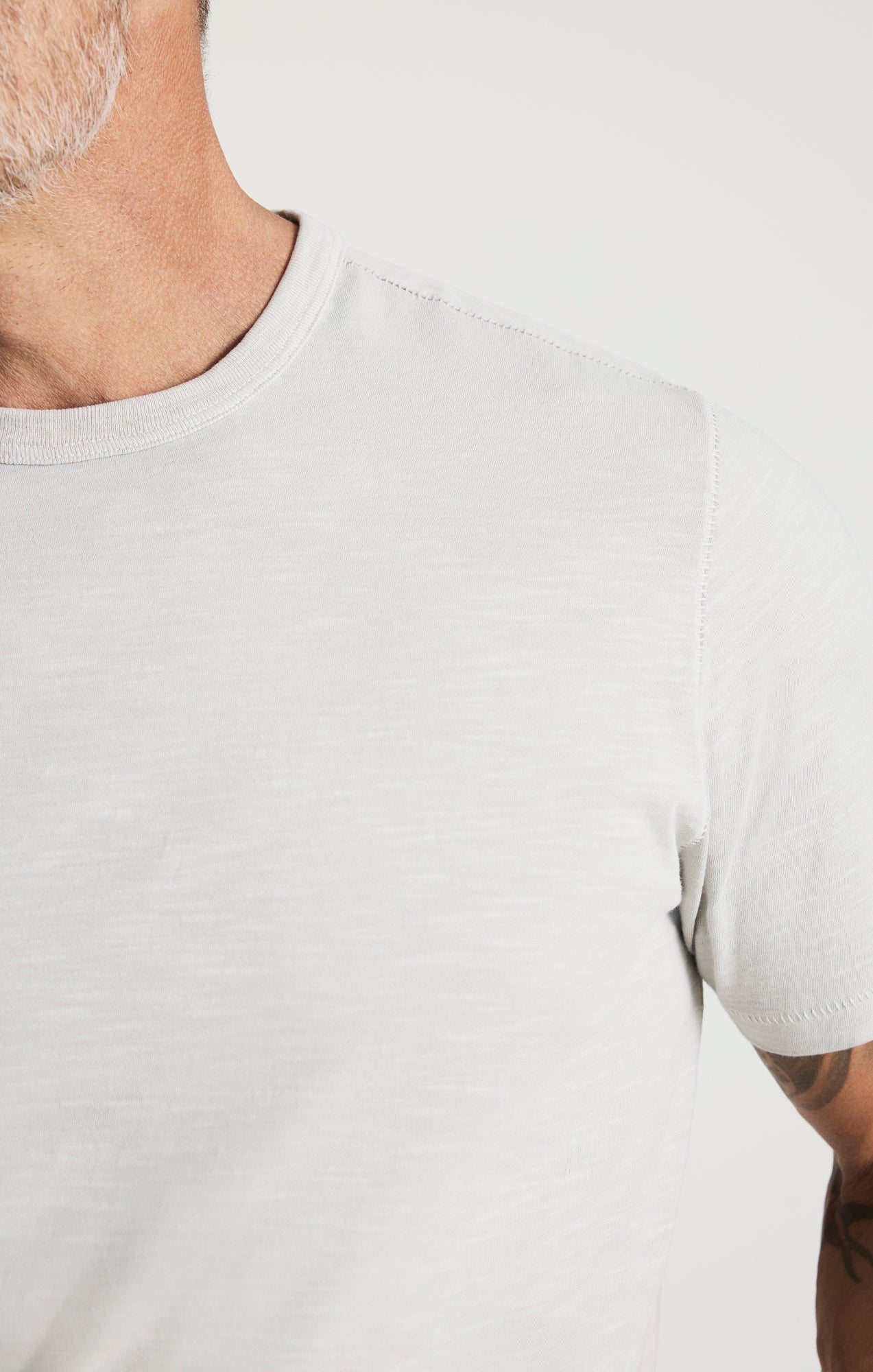 34 Heritage Slub Crew Neck Tshirt Glacier Gray-Men's T-Shirts-Brooklyn-Vancouver-Yaletown-Canada