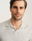 34 Heritage Melange Sweater Light Grey-Men's Sweaters-Brooklyn-Vancouver-Yaletown-Canada