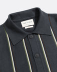 Far Afield Zigger Cardigan - Kuki Stripe - Grey Stripe Multi-Men's Sweaters-Brooklyn-Vancouver-Yaletown-Canada